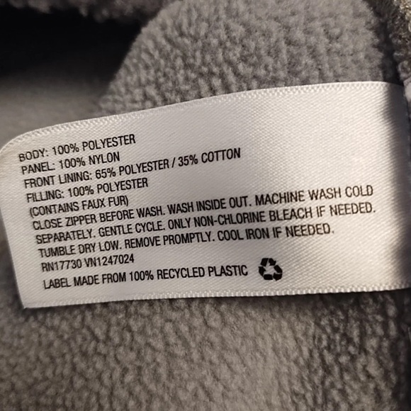 JoyLab Sherpa 1/2 Zip Pullover Sweatshirt/ Fleece Jacket Dark Gray Size Medium - Picture 7 of 8